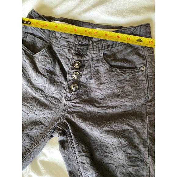 Pilcro and the Letterpress By Anthropologie High Rise Skinny Pants Gray Size 26 - Picture 11 of 16